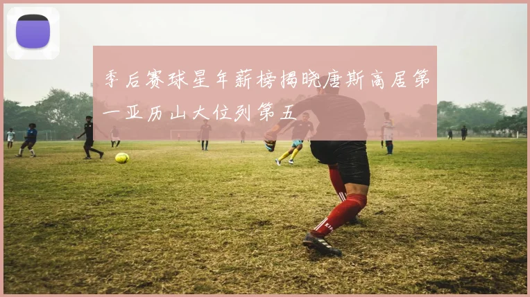 季后赛球星年薪榜揭晓唐斯高居第一亚历山大位列第五